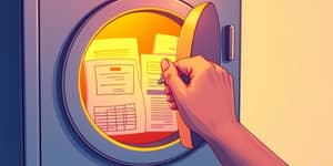 Costumbre de guardar comprobantes y documentos financieros