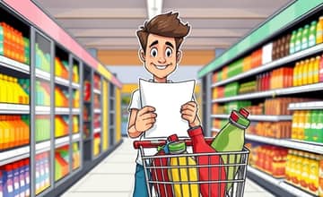 Uso de listas de compras para evitar gastos innecesarios