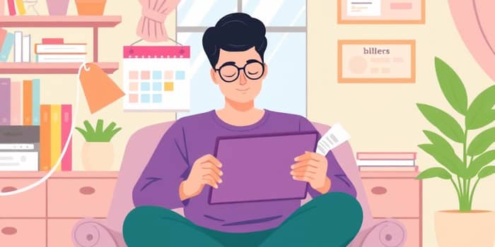 Rutina mensual de organización de facturas y pagos