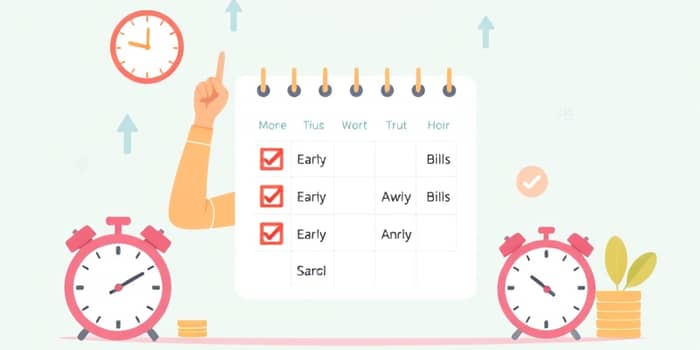 Priorizar pagar cuentas antes del vencimiento como rutina